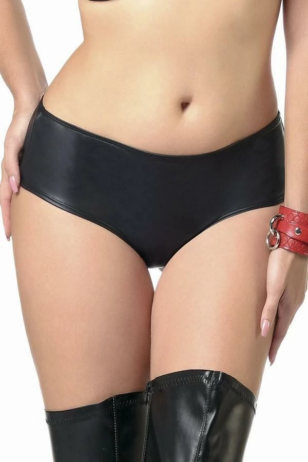 Patrice Catanzaro France Lingerie Black PU Brief Beatrice 4 Patrice Catanzaro France Lingerie Black PU Brief Beatrice