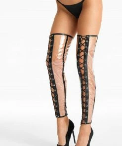 7 Th Heaven Transparent Foil Stockings S552 Hosiery