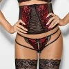Axami Lingerie Semi-Corset Axami V-7802 Cherry Pie
