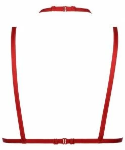 Axami Lingerie Red Bra Harness V-8136 Bras