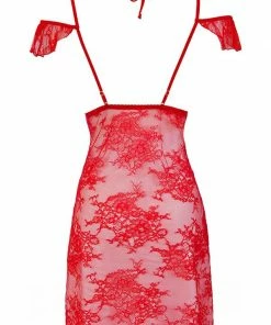 Axami Lingerie Sheer Lace Nightdress V-9589