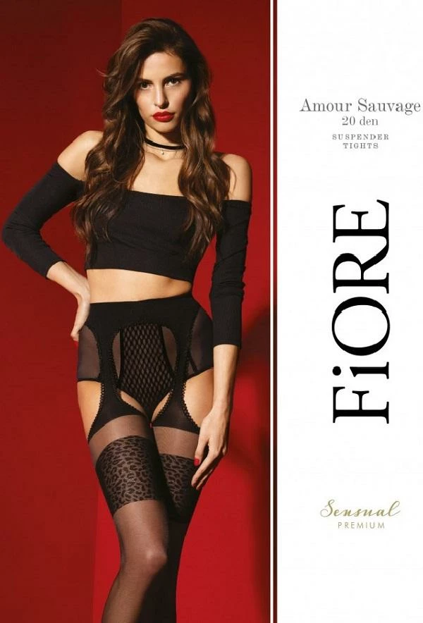 Fiore Hosiery Garter-Belt Stockings Amour Sauvage 4 Fiore Hosiery Garter-Belt Stockings Amour Sauvage