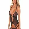 Provocative Lingerie France Sexy Black Sheer Corset