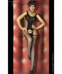 Chilirose Lingerie Poland Hosiery Black Sensual Bodystocking