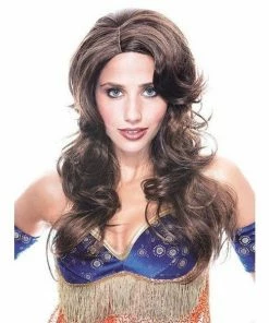 Palmer Agencies Brown Wig With Loose Curls