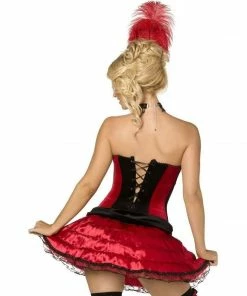 Smiffys Costumes Halloween Burlesque Can Can Corset And Skirt