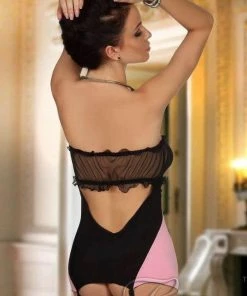 Beauty Night Lingerie Poland Sensual Nightdress With Garters