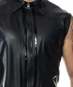 Patrice Catanzaro France Homme Man`s Wet-look Shirt Chuck