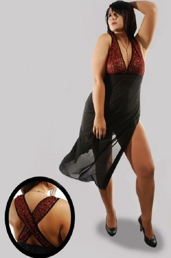 Andalea Plus Sizes Plus Size Halter-neck Nightdress 3 Andalea Plus Sizes Plus Size Halter-neck Nightdress