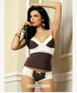 Obsessive Lingerie Poland Choco Camisole Top And Briefs
