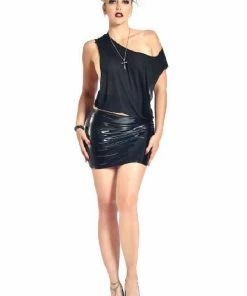 Patrice Catanzaro France Black Vinyl Skirt Demon