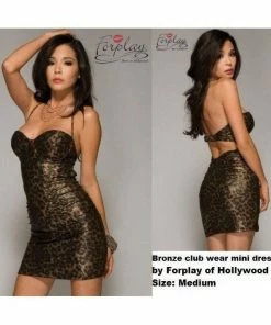 Forplay Clothing Bronze Club Wear Mini Dress