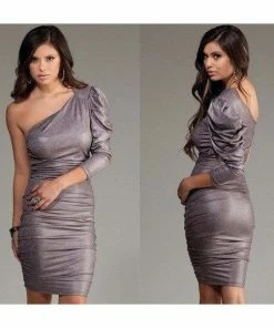 Forplay Dresses Knee Length Metallic Dress