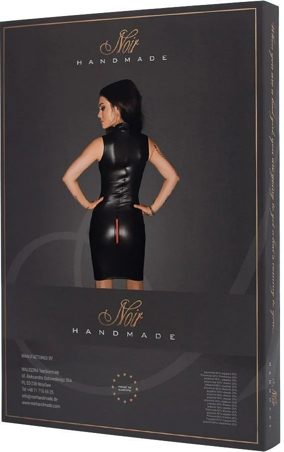Noir Handmade Poland Shameless Black Wet Look Dress 5 Noir Handmade Poland Shameless Black Wet Look Dress