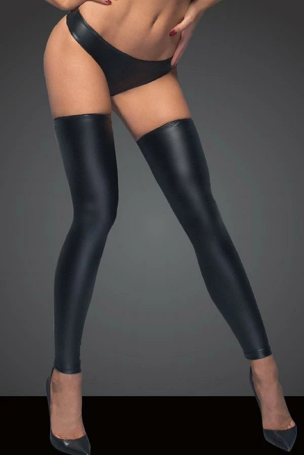 Noir Handmade Poland Hosiery Wet-Look Stockings And Panty F163 4 Noir Handmade Poland Hosiery Wet-Look Stockings And Panty F163