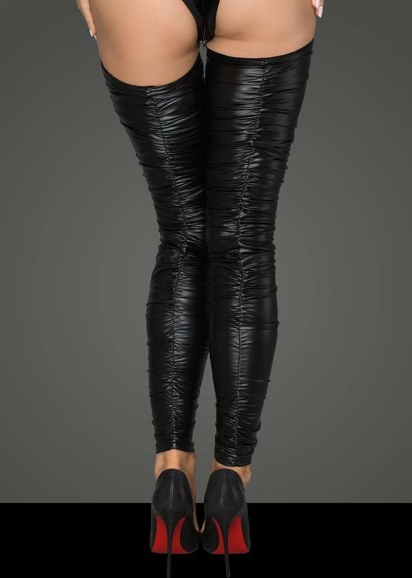 Noir Handmade Poland Crinkled Stockings F207 4 Noir Handmade Poland Crinkled Stockings F207