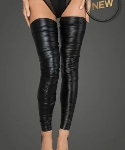 Noir Handmade Poland Crinkled Stockings F207