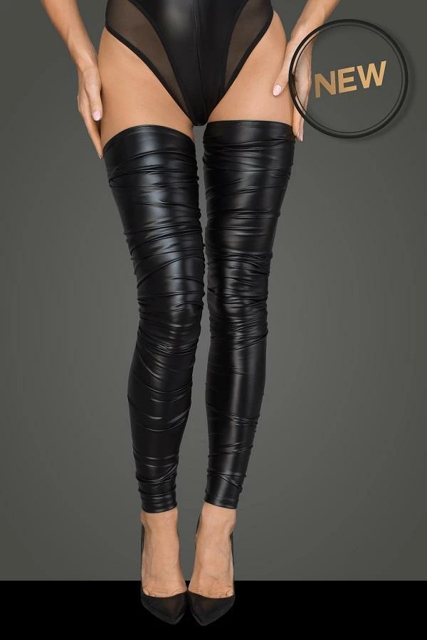 Noir Handmade Poland Crinkled Stockings F207 3 Noir Handmade Poland Crinkled Stockings F207