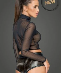 Noir Handmade Poland Zipped Top F220 Clothing