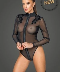 Noir Handmade Poland Lingerie Mesh Body F221