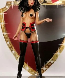 Lolitta Lingerie Sexy Wet Look Lingerie Set