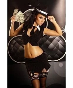 Lolitta Lingerie Four Piece Gangster Costume Costumes