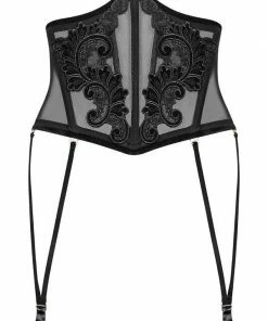 Noir Handmade Poland Lingerie Semi-corset With Suspenders 2018