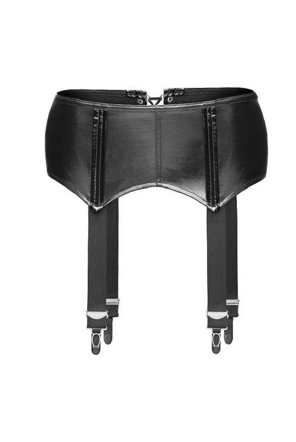 Noir Handmade Poland Wet Look Suspender Belt Lingerie 6 Noir Handmade Poland Wet Look Suspender Belt Lingerie