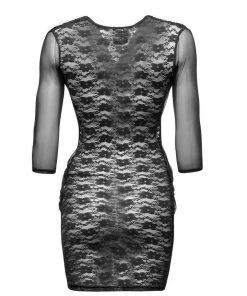 Noir Handmade Poland Black Flirty Lace And Tulle Mini Dress Dresses