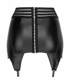 Noir Handmade Poland Lingerie Wet-look Garter Belt F156 13 Noir Handmade Poland Lingerie Wet-look Garter Belt F156