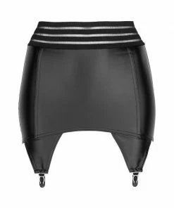 Noir Handmade Poland Lingerie Wet-look Garter Belt F156 12 Noir Handmade Poland Lingerie Wet-look Garter Belt F156