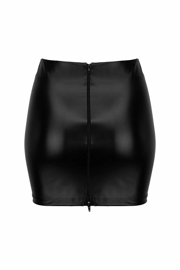 Noir Handmade Poland Clothing Eco-leather Skirt F171 4 Noir Handmade Poland Clothing Eco-leather Skirt F171