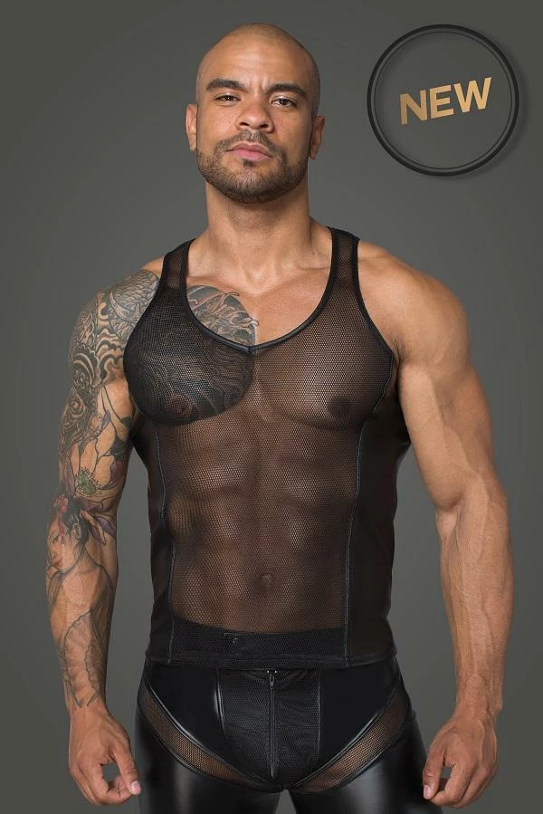 Noir Handmade Poland Men`s Vest Top H057 Clothing 3 Noir Handmade Poland Men`s Vest Top H057 Clothing