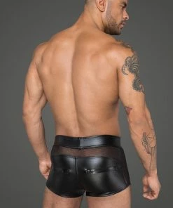 Noir Handmade Poland Clothing Men`s Wet-Look Boxer H058