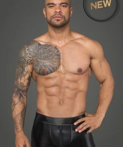 Noir Handmade Poland Clothing Men`s Wet-Look Boxer H058