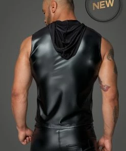 Noir Handmade Poland Men`s Hooded Shirt H062