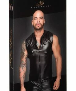 Noir Handmade Poland Men`s Hooded Shirt H062