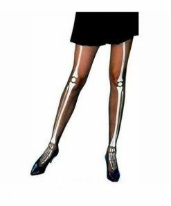 Henbrand Halloween Tights With Skeleton Print