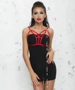 Me Seduce Red Bra Harness 01