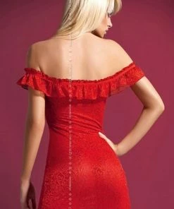 Obsessive Lingerie Poland Red Chemise Nightdress