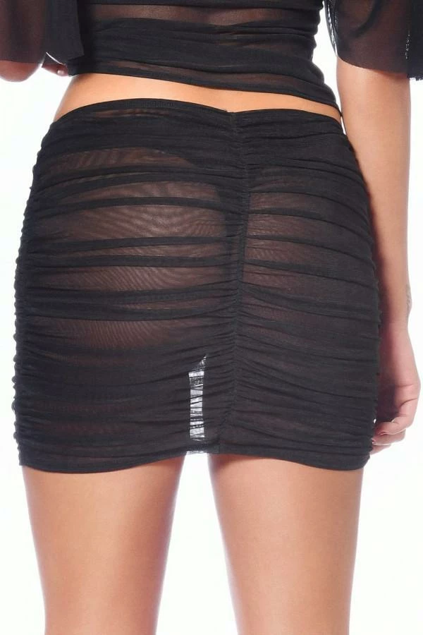 Patrice Catanzaro France Skirts Mesh Skirt Turquoise 4 Patrice Catanzaro France Skirts Mesh Skirt Turquoise