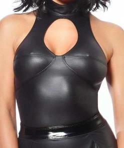 Patrice Catanzaro France Clothing Wet-Look Top Kate