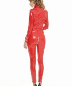Patrice Catanzaro France Clothing Red Vinyl Leggings Sam