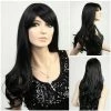 FWZiel Long Wavy Black Wig
