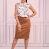 Merribel Clothing Tan Skirt Lunarin