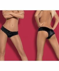 Obsessive Lingerie Poland Luxury Black Shorty Briefs