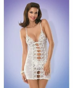 Obsessive Lingerie Poland Luxury Bridal Lace Nightdress