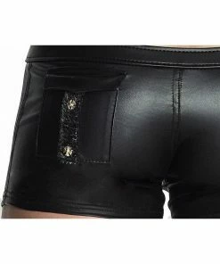 Noir Handmade Poland Men`s Wet-look Shorts