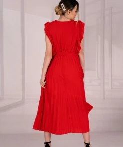 Merribel Red Dress Merlotina Clothing 16 Merribel Red Dress Merlotina Clothing