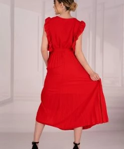 Merribel Red Dress Merlotina Clothing 14 Merribel Red Dress Merlotina Clothing